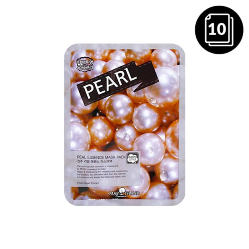 MAY ISLAND Pearl Real Essence Mask Pack 10ea 10ea