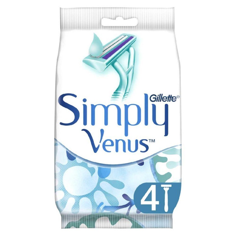 Simply Venus 2 Women’S Disposable Razors, 4 Pack