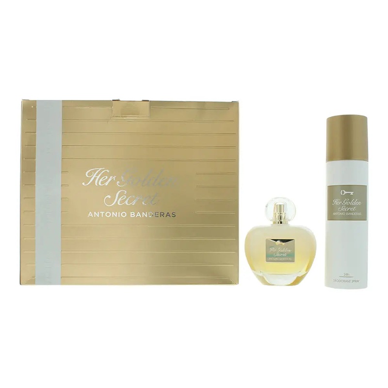 Antonio Banderas Her Golden Secret 2 Piece Gift Set: Eau de Toilette 80ml – Deod