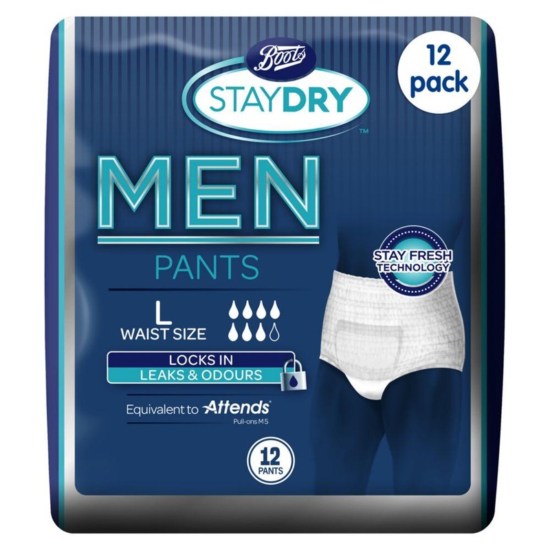 Staydry Men Pants Large – 144 Pants (12 Pack Bundle)