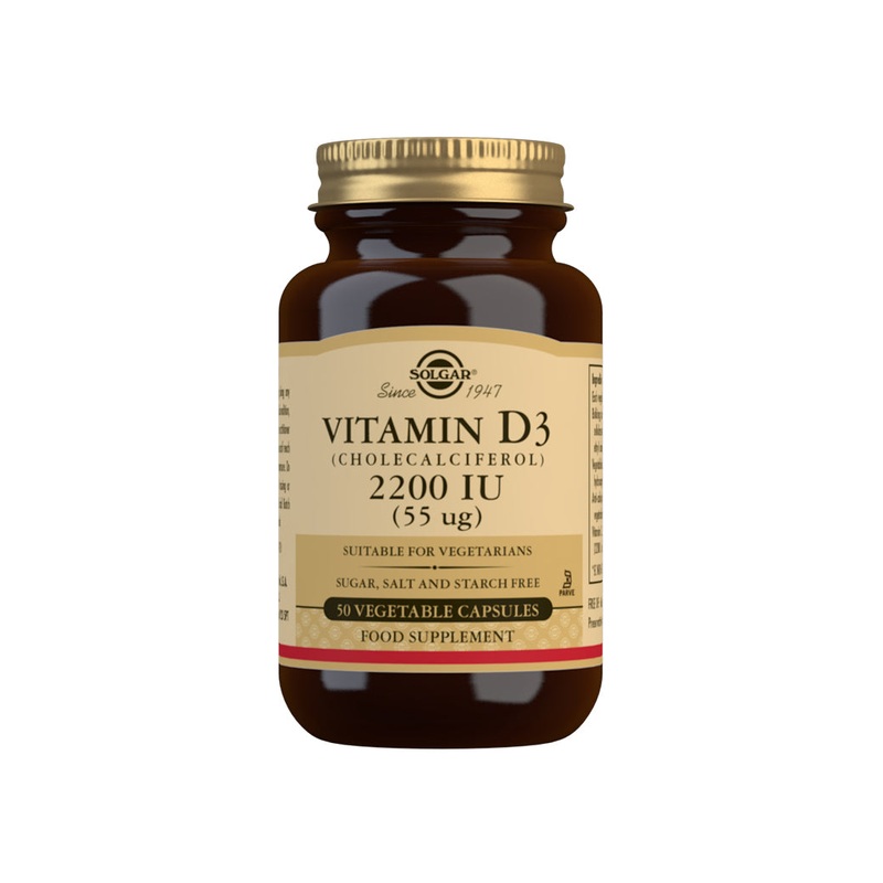 Vitamin D3 (Cholecalciferol) 2200 IU (55g) 50 capsules