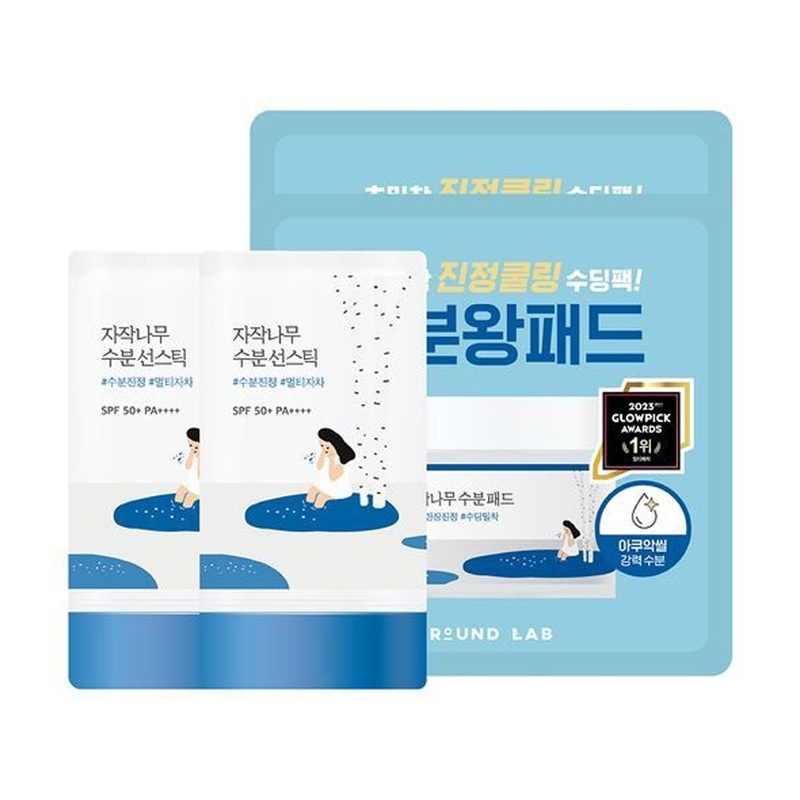 ROUND LAB Birch Juice Moisturizing Sun Stick 19g Double Pack (+Birch Juice Moisturizing Pad 4P)