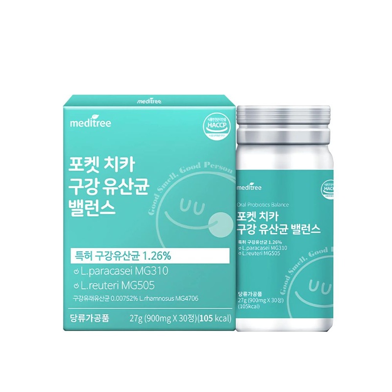 meditree Pocket Chica Oral Probiotics Balance 27g (30 Tablets)