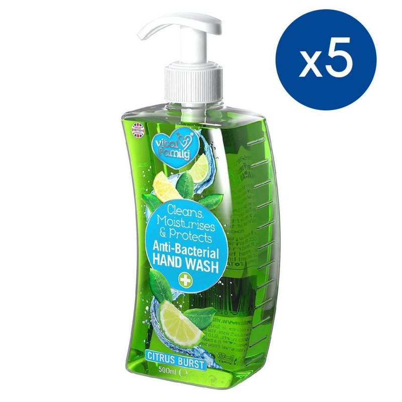 Vital Family Citrus Burst Anti-Bacterial Hand Wash 500Ml