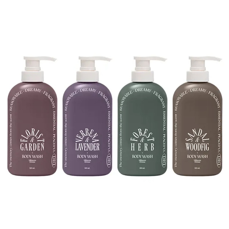 odiD Milkincera Perfume Body Wash 500ml 4 types Florist Garden