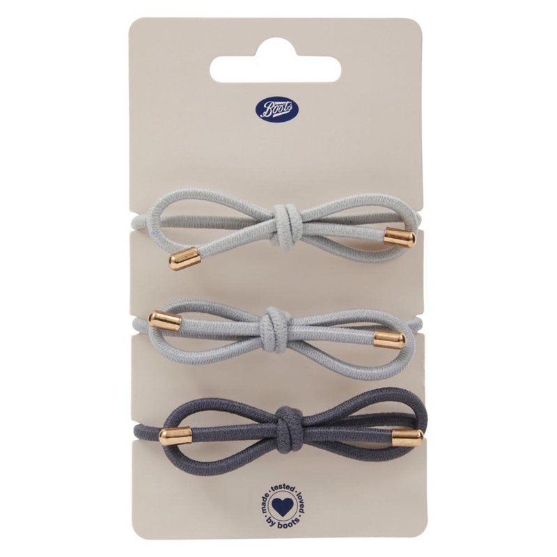 Ponybands Bow Tied Ribbon Grey 3S