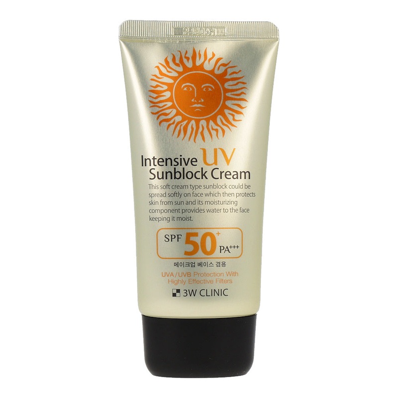 Time Deal 3W CLINIC Intensive UV Sun Block Cream SPF50+ PA+++ 70ml