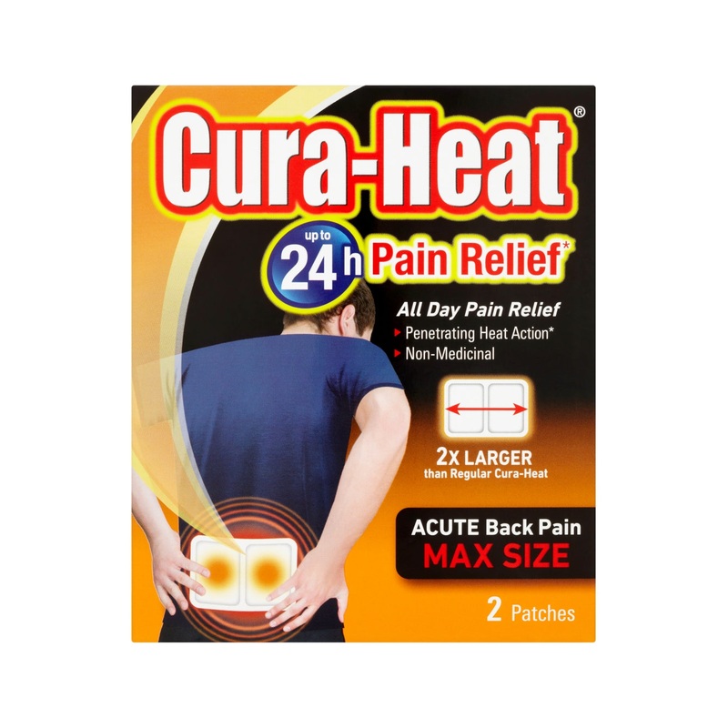 Acute Back Pain Max Size 2 Heat Patches 7 patches