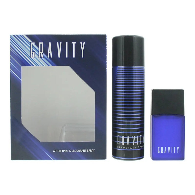 Coty Gravity 2 Piece Gift Set: Aftershave 30ml – Deodorant Spray 120ml
