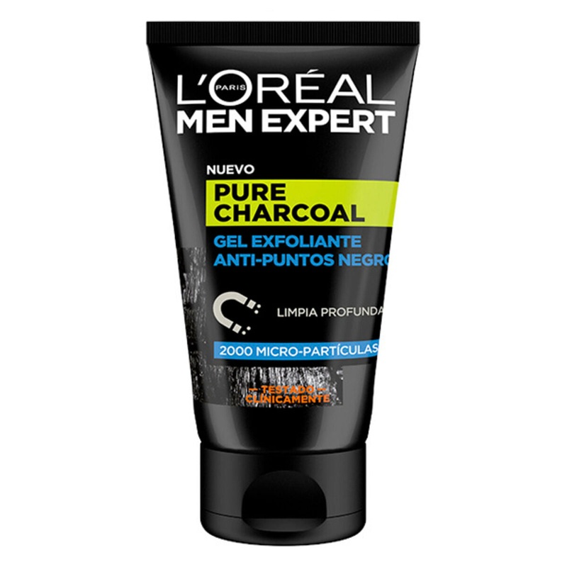 Facial Exfoliator Pure Charcoal L’Oreal Make Up Men Expert (100 ml) 100 ml