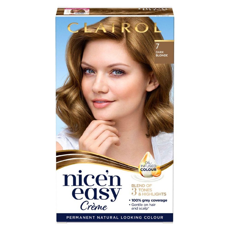 Nice N Easy Permanent Hair Dye 7 Dark Blonde 177Ml