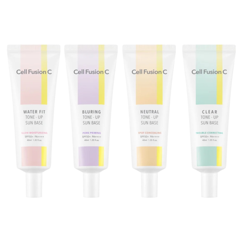 Cell Fusion C Tone-up Sun Base SPF50+ PA++++ (4 colors) 40ml Water Fit