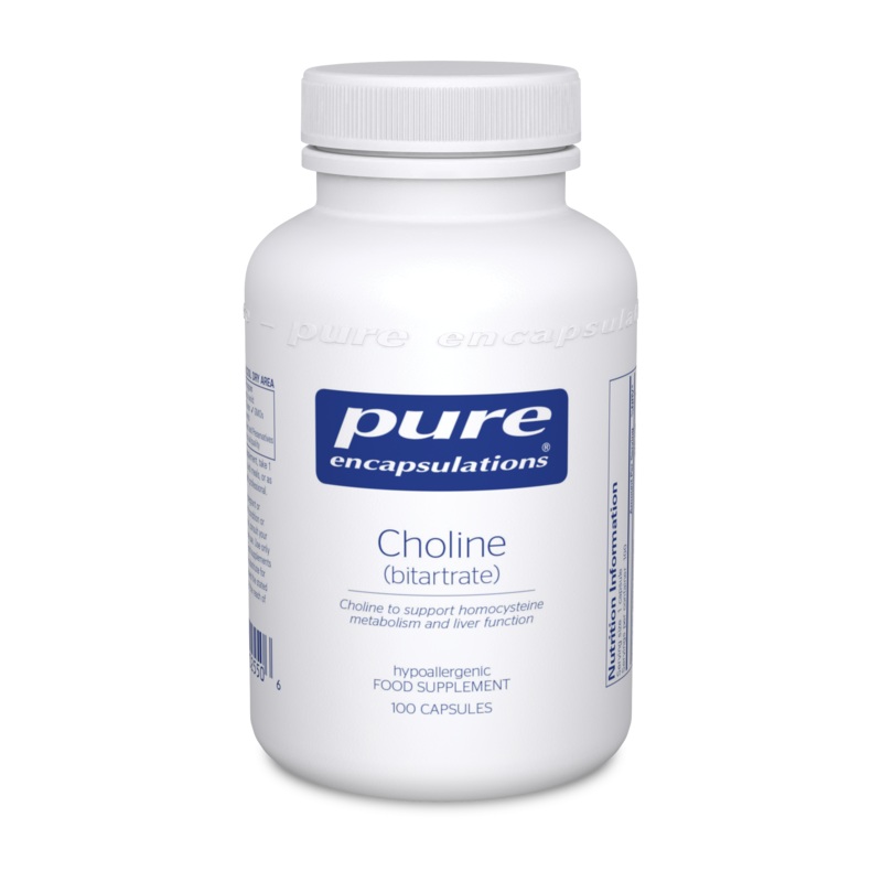 Choline Bitartrate 100 Capsules