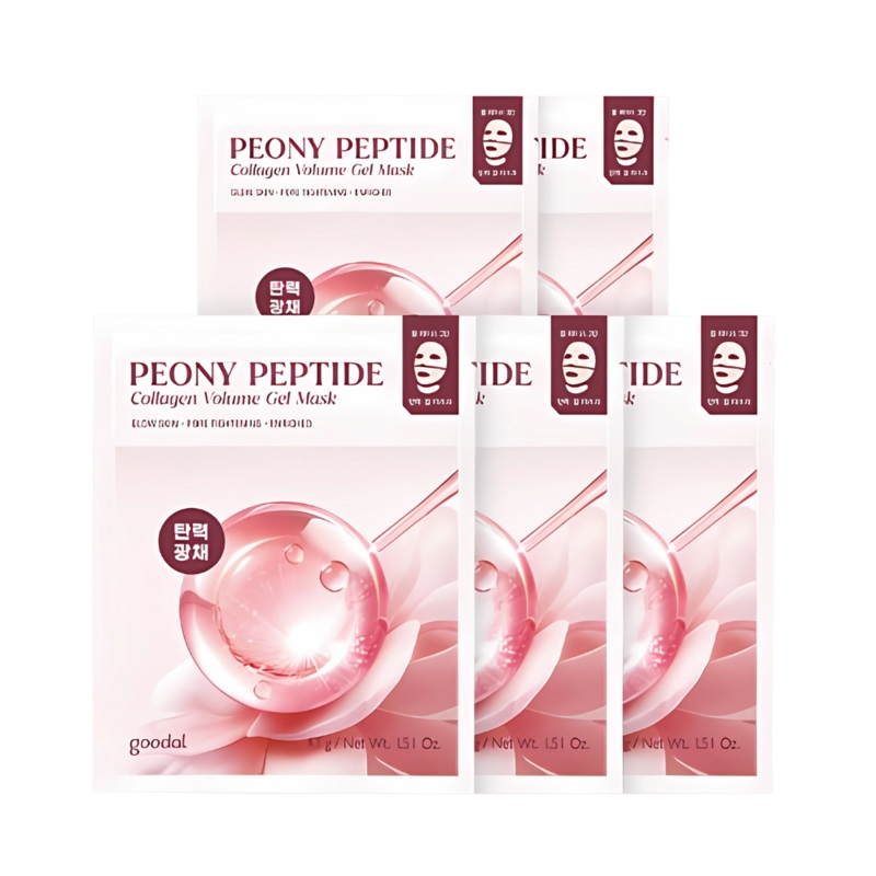 goodal Peony Peptide Collagen Volume Gel Mask 43g x 5ea