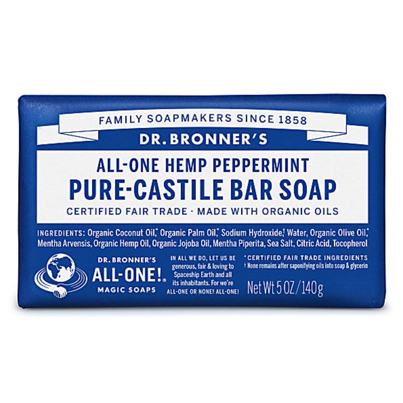 Pure-Castile Bar Soap – Peppermint 140g
