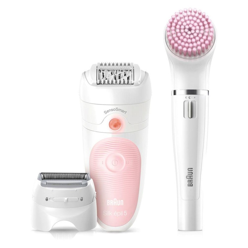 Silk-pil Beauty Set 5 5-885 Starter 4-In-1 Hair Removal – Epilator, Shaver, Cleanser