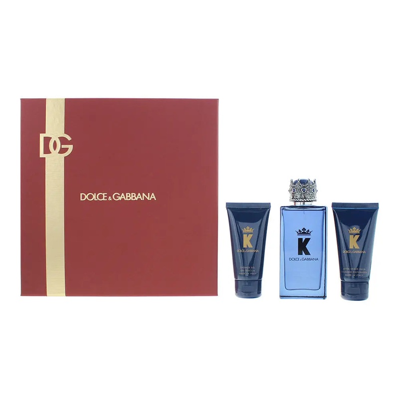 Dolce  Gabbana K 3 Piece Gift Set: Eau De Parfum 100ml – Aftershave Balm 50ml – Shower Gel 50ml