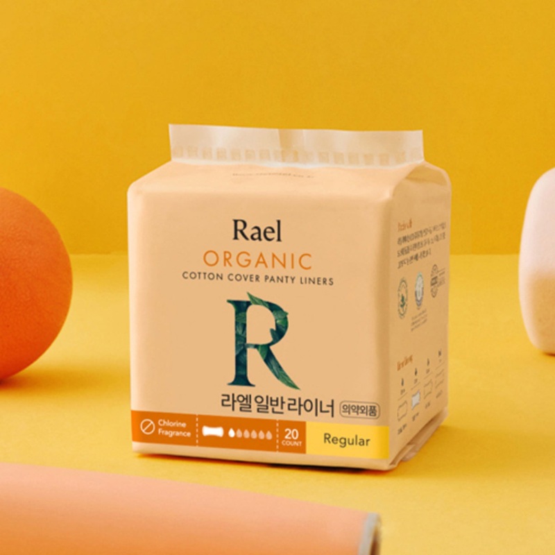 Rael Organic Cotton Cover Panty Liners 10 Packs (Regular)