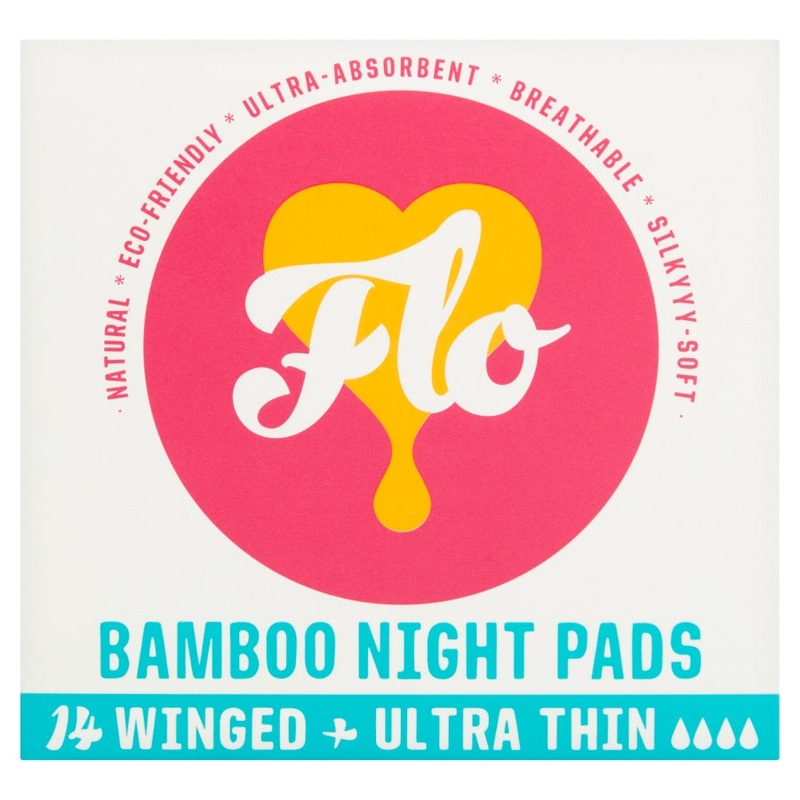 Winged + Ultra Thin Bamboo Night Pads 14 pads