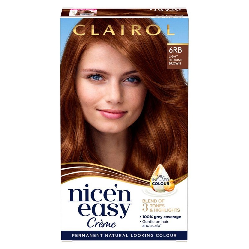 Nice N Easy Permanent Hair Dye 6Rb Light Reddish Brown 177Ml