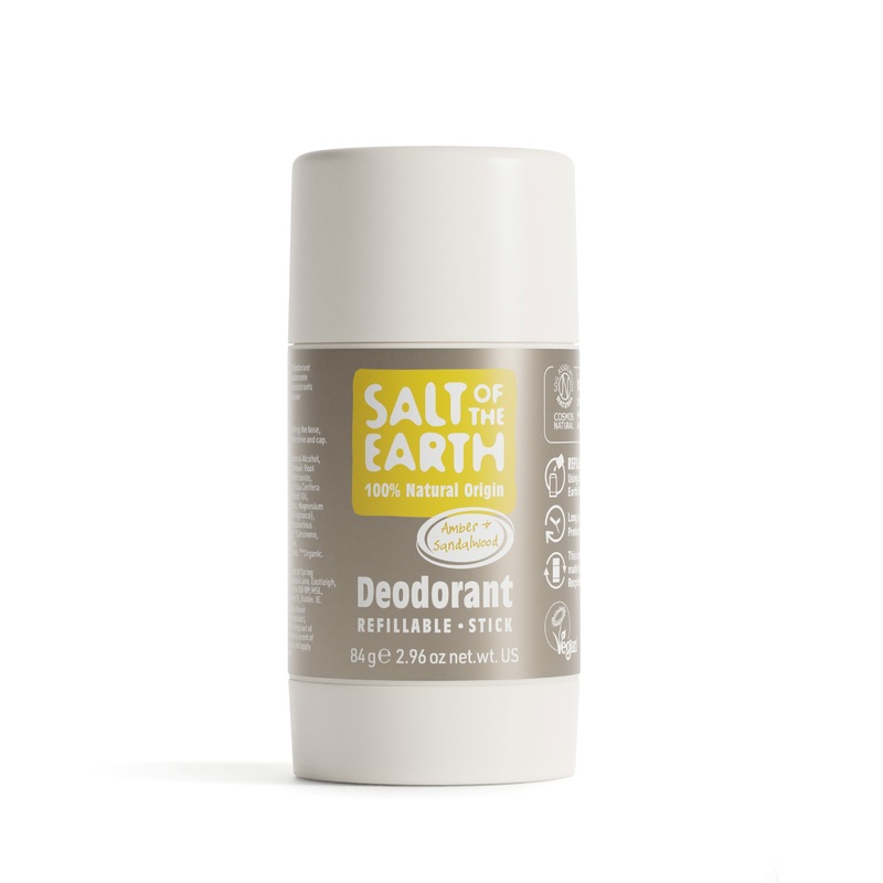 Amber & Sandalwood Natural Deodorant Stick 84g