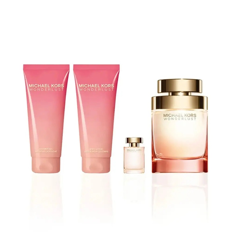 KORS WONDERLUST SET: EDP SPRAY 100ML +  BL 100ML + SG 100ML + EDP 4ML