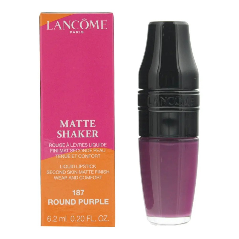 Lancme Matte Shaker 187 Round Purple Liquid Lipstick 6.2ml