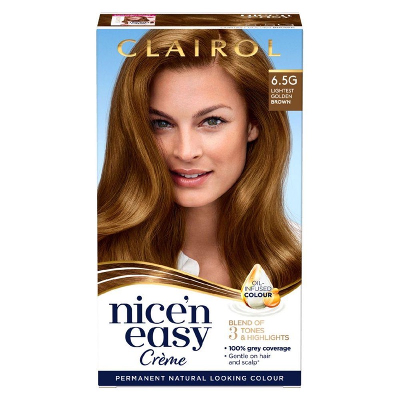 Nice N Easy Permanent Hair Dye 6.5G Lightest Golden Brown 177Ml