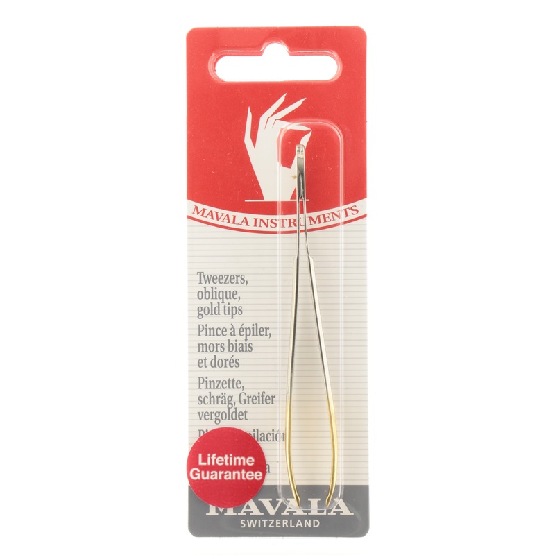 Tweezer Oblique Gold Tip