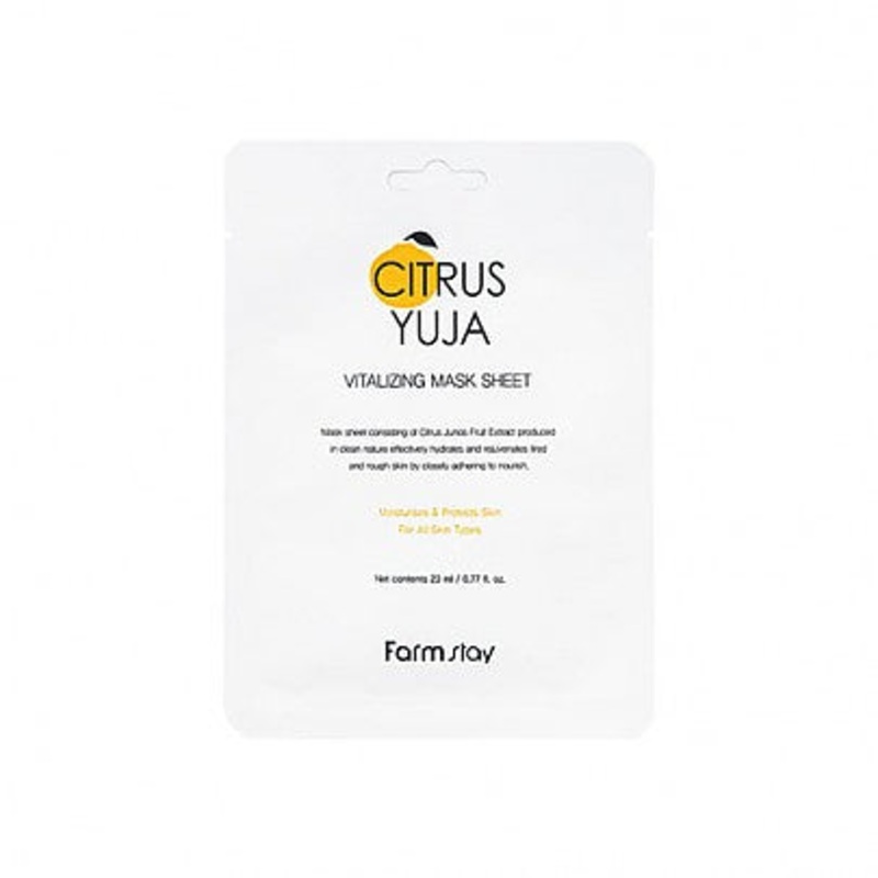 Farmstay Citrus Yuja Vitalizing Mask Sheet 23ml * 10ea