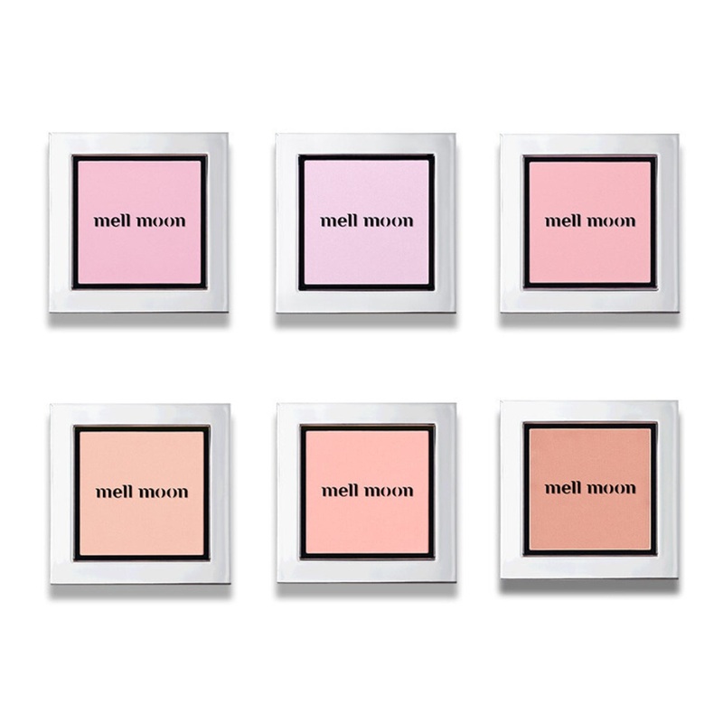 mell moon Pure Blurring Blush 5.2g 6 Colors Pink Moon