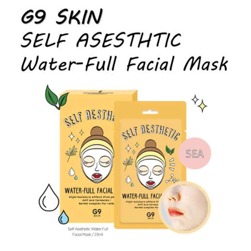 G9SKIN Self Aesthetic Water-Full Facial Mask 5ea