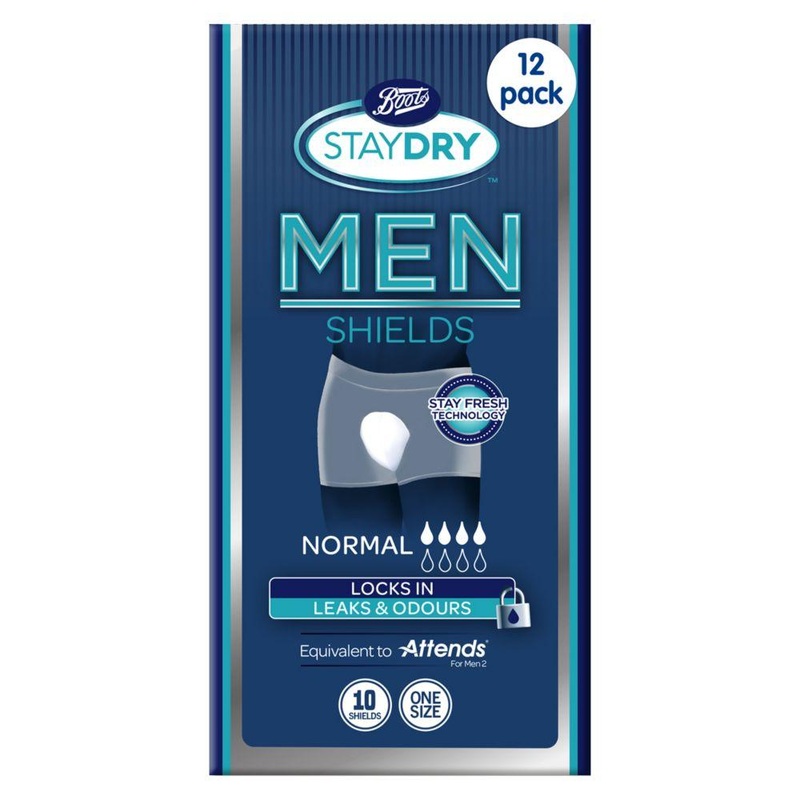 Staydry Men Normal Shields – 120 Shields (12 Pack Bundle)