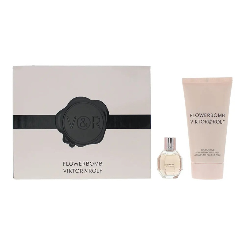 Viktor  Rolf Flowerbomb 2 Piece Gift Set: Eau De Parfum 7ml – Body Lotion 50ml