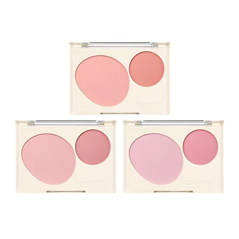 GIVERNY Fluffy Dual Blusher 7.4g 01 Peach Macaron