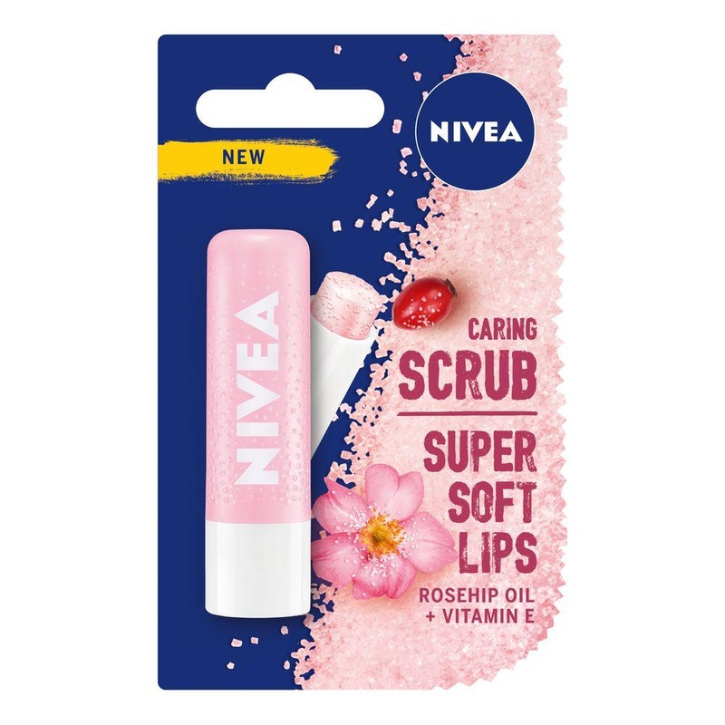 NIVEA Lip Scrub Rosehip & Vitamin E Lip Balm 4.8g