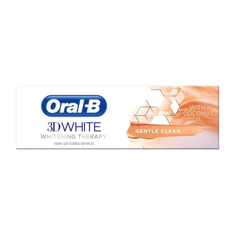 3D White Whitening Therapy Gentle Clean Toothpaste With Coconut Oil 75Ml
