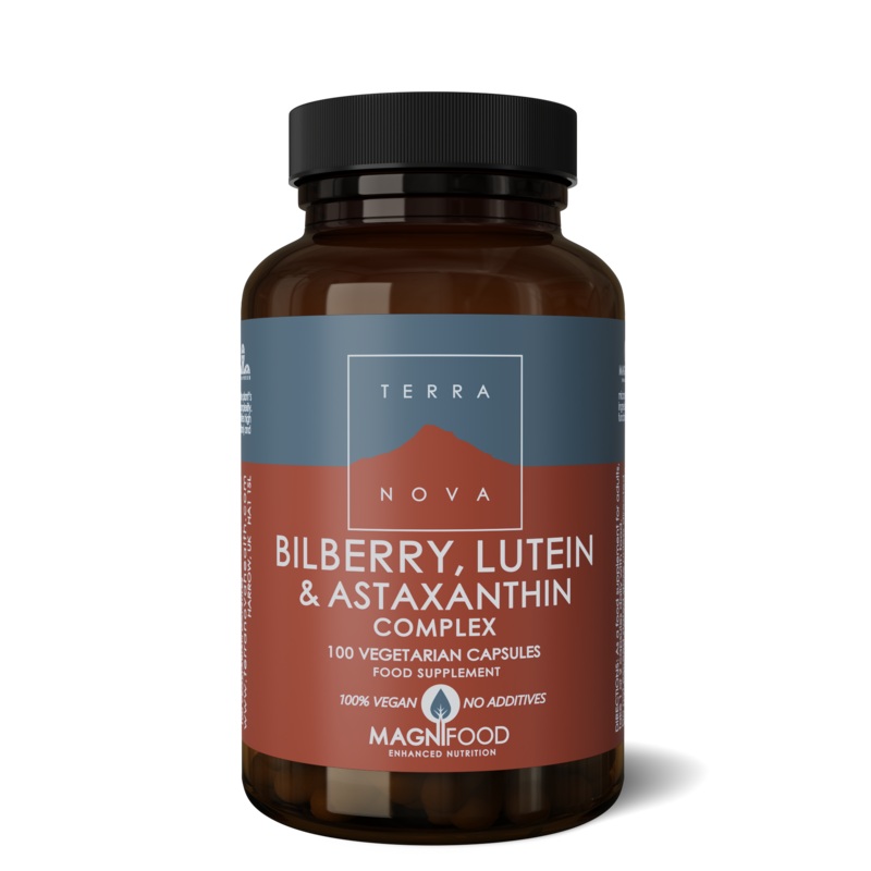 Bilberry, Lutein & Astaxanthin Complex 100 capsules