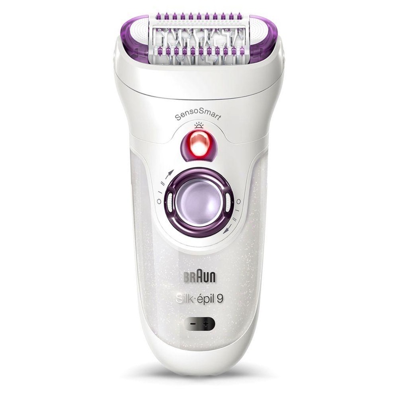 Silk-pil 9 9-700 Epilator For Women For Long-Lasting Hair Removal, White/Purple