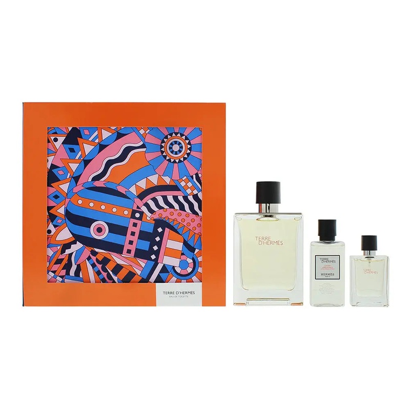 Herms Terre D’herms 3 Piece Gift Set: Eau de Toilette 100ml – Eau de Toilette