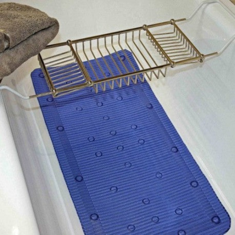 Anti-Slip Bath Mat – 43 X 90cm Blue