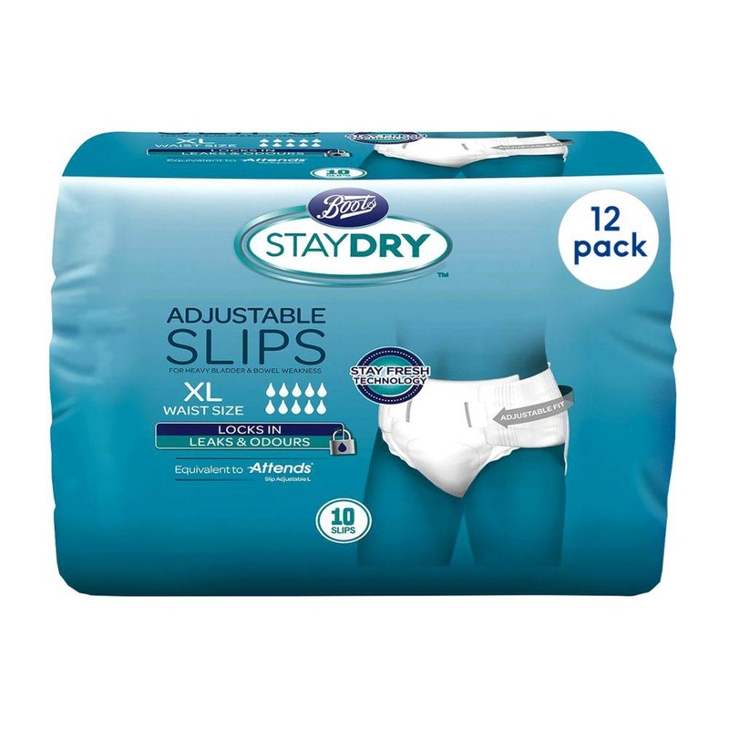 Staydry Slips Xl – 120 Pairs (12 Pack Bundle)