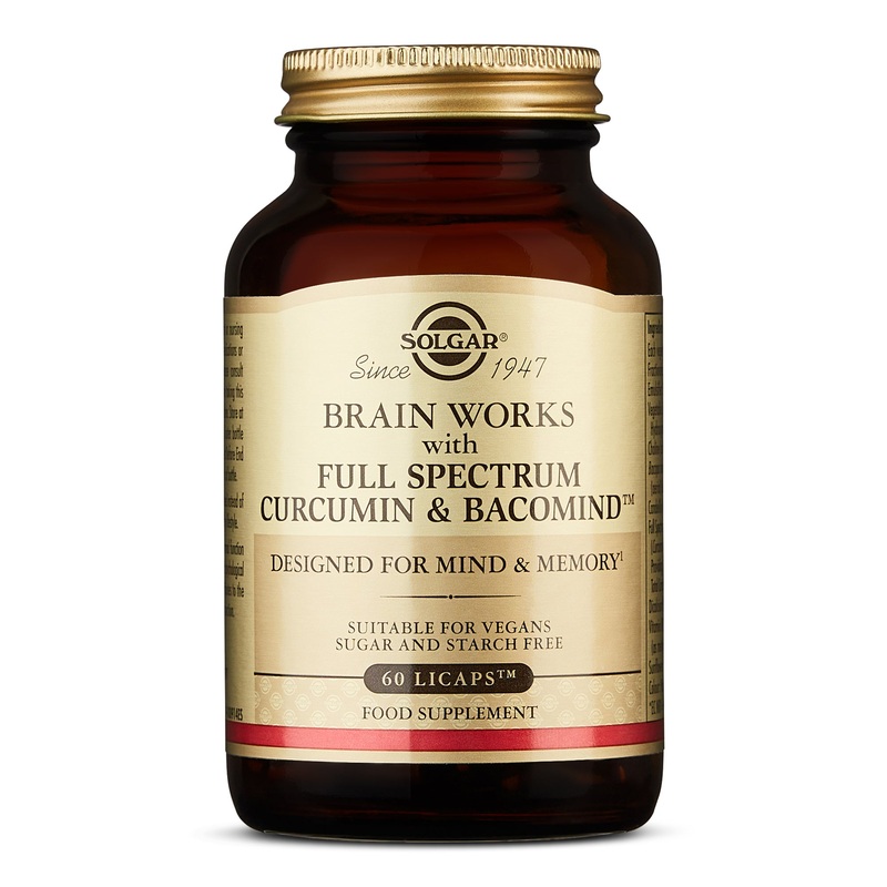 Brain Works with Full Spectrum Curcumin & Bacomind 60 capsules
