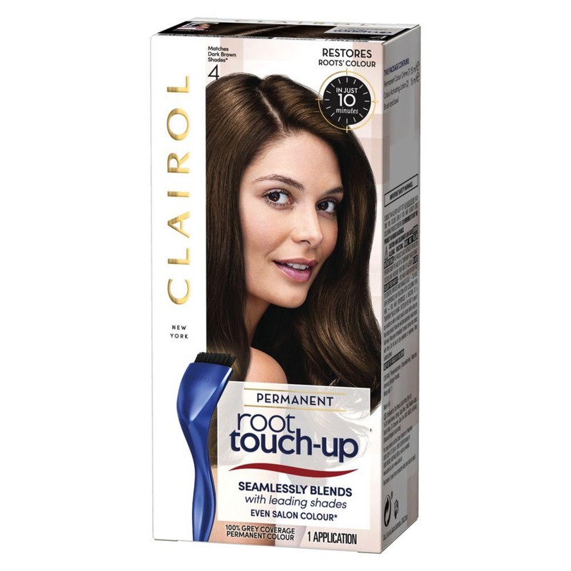 Root Touch-Up Permanent Hair Dye 4 Dark Brown 30Ml