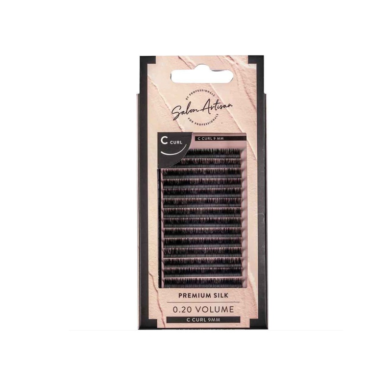 Salon Artisan C Curl Premium Silk 0.20 Volume Lashes 9mm