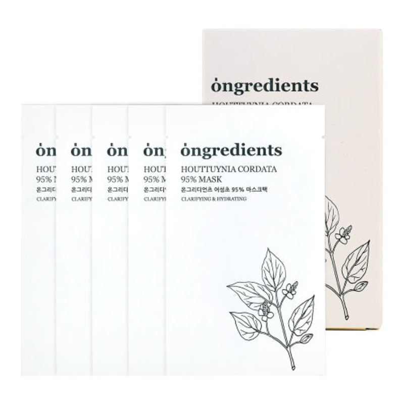 Ongredients Houttuynia Cordata 95% Mask 20g * 5ea