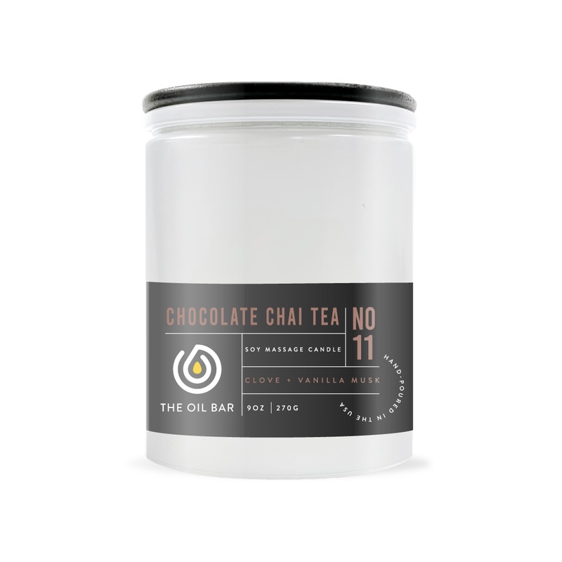 No. 11 Chocolate Chai Tea Soy Massage Candle