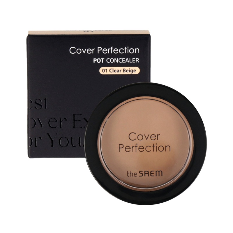 the SAEM Cover Perfection Pot Concealer 6g (Renewal) #1 Clear Beige