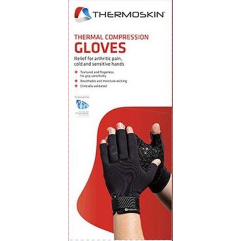 Thermal Compression Gloves Large Large Black