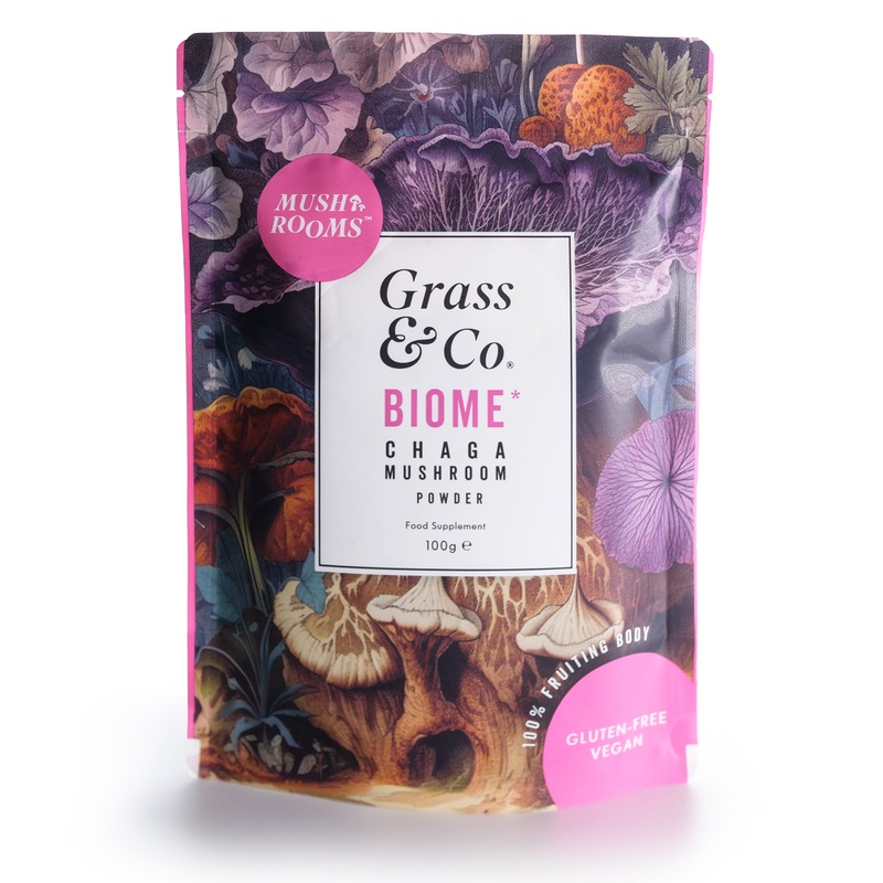 Biome Chaga Mushrooms Powder With Turmeric + Ginger 100g